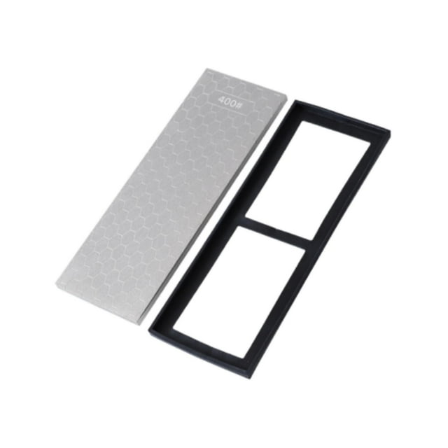Piedra de afilar de diamante para cuchillos con base antideslizante, herramientas de , doble cara, grano 400, para cocina, camping, hogar y