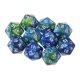 thumbnail image 1 of 10pcs / Set Dados De 20 Caras D20 Para TRPG Game Blue Green Sunnimix Dados poliédricos, 1 of 7