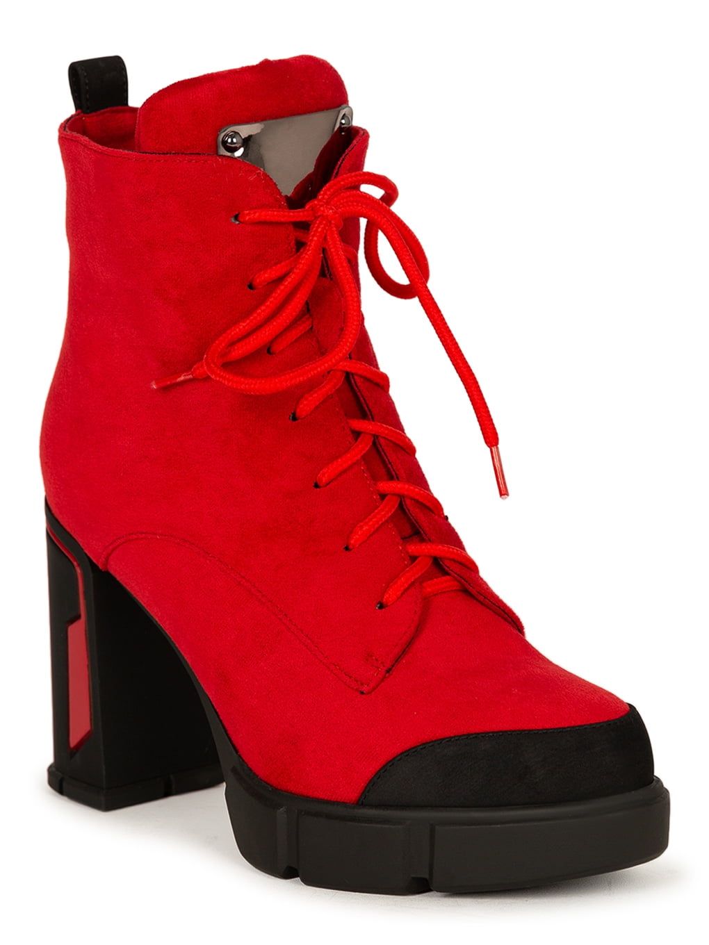 block heel platform booties