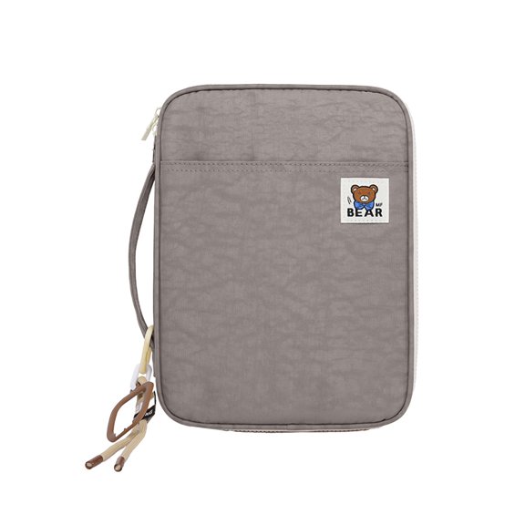 Hiroekza 13 Inch Nylon Laptop Sleeve Bag for Men and Women Multilayer Design Efficient Storage Compact Electronics Organizer Pouch Business Travel Lightweight Case