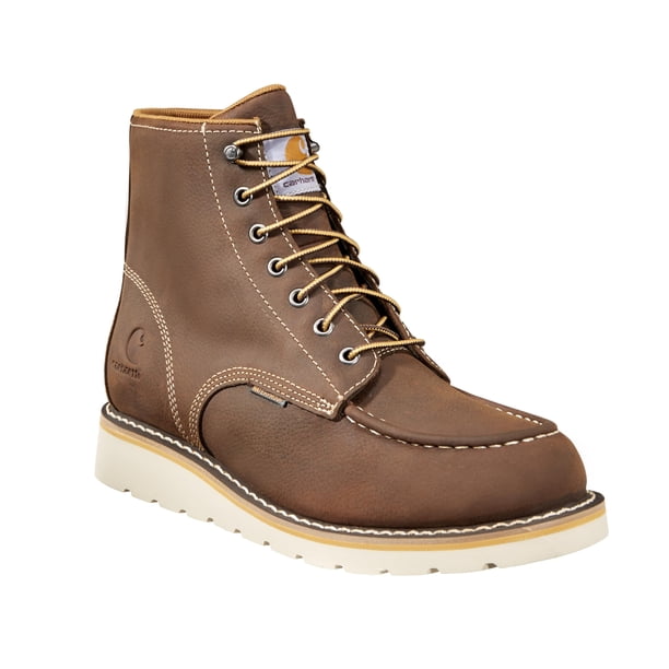 Botas para Hombre Carhartt de 6 Pulgadas Impermeables con Punta Blanda y Suela Cuña