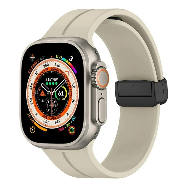 Correa Deportiva de Silicón para Apple Watch, Hebilla Magnética, Compatible con Todas las Series