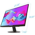 thumbnail image 3 of Sceptre Monitor IPS de 24 Pulgadas 1080p 75Hz con Altavoces Integrados HDMI VGA, E248W-FPT, Negro, 3 of 5