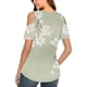 thumbnail image 4 of Camisas de Manga Corta para las Mujeres de Verano Sexy Frío Hombro Suéter Blusa Cuello en V Sólido, Ligero para Diario, 4 of 9