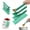 Green, variant on Three-in-One Folding Measuring Cup, 2 measuring cups can be folded into 6 different sizes. Magnetic design, leak-proof design, suitable for both humid and dry environments.