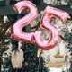 thumbnail image 4 of Globos de aluminio con números para niños y adultos, globo de helio con figuras de Números de Oro rosa y plata, decoración de cumpleaños y boda, suministros para fiestas, 32/40 pulgadas, 4 of 4