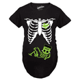 thumbnail image 2 of Maternity Frankenstein Baby Bump Fall Film Movie Cute Halloween Pregnancy T Shirt, 2 of 7