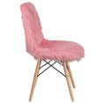 thumbnail image 3 of Shaggy Dog Hot Pink Accent Chair, 3 of 9