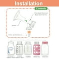 thumbnail image 5 of Maymom MyFit Flange Set, Two-Piece Breast Shield (24mm Medium) Connector Valve Membrane Compatible with Medela Breast Pumps (Pump in Style Advanced, Lactina, Symphony) Not Original Medela Pump Parts, 5 of 9