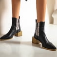 thumbnail image 4 of Summer Saving Clearance AXXD Mid-Calf Boots,Ankle Boots For Women Ladies Logger Boots Medium Christmas Mid-Calf Fall&Winter Slip On Shoes Women Shoes For Reduced Price, 4 of 4