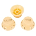 thumbnail image 2 of 3x Guitar ST Volume Knob Volume Tone Control Knob Guitar Practical Replacement Control Knobs Black/Yellow/White Accessories D, 2 of 10