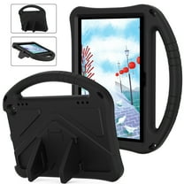 ELEHOLD Rugged Case for Walmart Onn 12.1 Inch Pro Tablet 2024 (Model:100146663) Kids Friendly EVA Full Body Protective with Kickstand Handle Grip Shockproof Anti-Scratch Case, Black