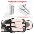 thumbnail image 4 of Asiento De Automóvil Simple, Asiento De Seguridad Para Niños Facric De Malla De Aire Plegable Para Viajar, 4 of 7