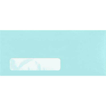 LUXPaper #10 Window Envelopes, 4 1/8 x 9 1/2, 80lb. Seafoam Green, 50 Pack