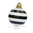 thumbnail image 4 of Qwtwty 23.6 Inch Giant PVC Inflatable Christmas Decorated Ball Ornaments Outdoor Large Xmas Blow Ball Decorations for Holiday Yard Lawn Porch Decor (Black), 4 of 6