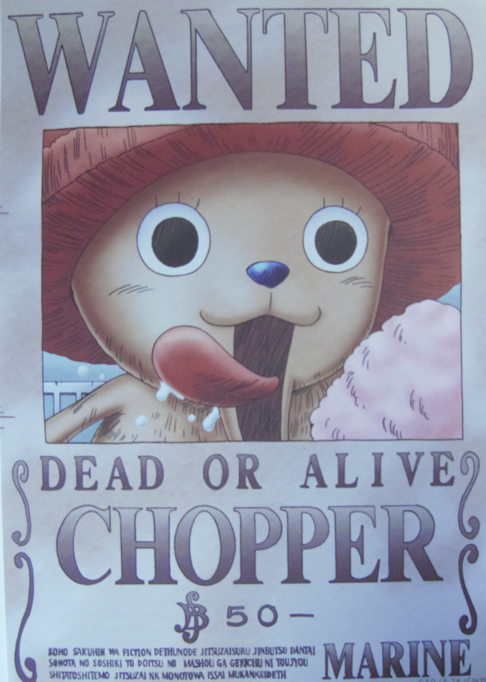 One Piece - Wanted Poster - Chopper - Walmart.com - Walmart.com