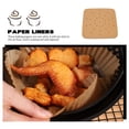 thumbnail image 6 of ifundom Nonstick Brown Air Fryer Paper Liners, Oil-Absorbing, Disposable Baking and Cooking Accessories, 100 Pack, 6 of 6