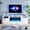 White&White, variant on Easoger 70” Fireplace TV Stand for TVs up to 80", TV Stand with 36'' Electric Fireplace, LED Lights Entertainment Center, TV Console, Black