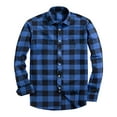 thumbnail image 3 of Hvyesh Men's Flannel Plaid Shirts Long Sleeve Casual Button Down Shirt Loose Shirts with Pockets, 3 of 3