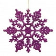 thumbnail image 1 of Vickerman M101606 8 in. Purple Glitter Snowflake 12-Pvc Box, 1 of 2