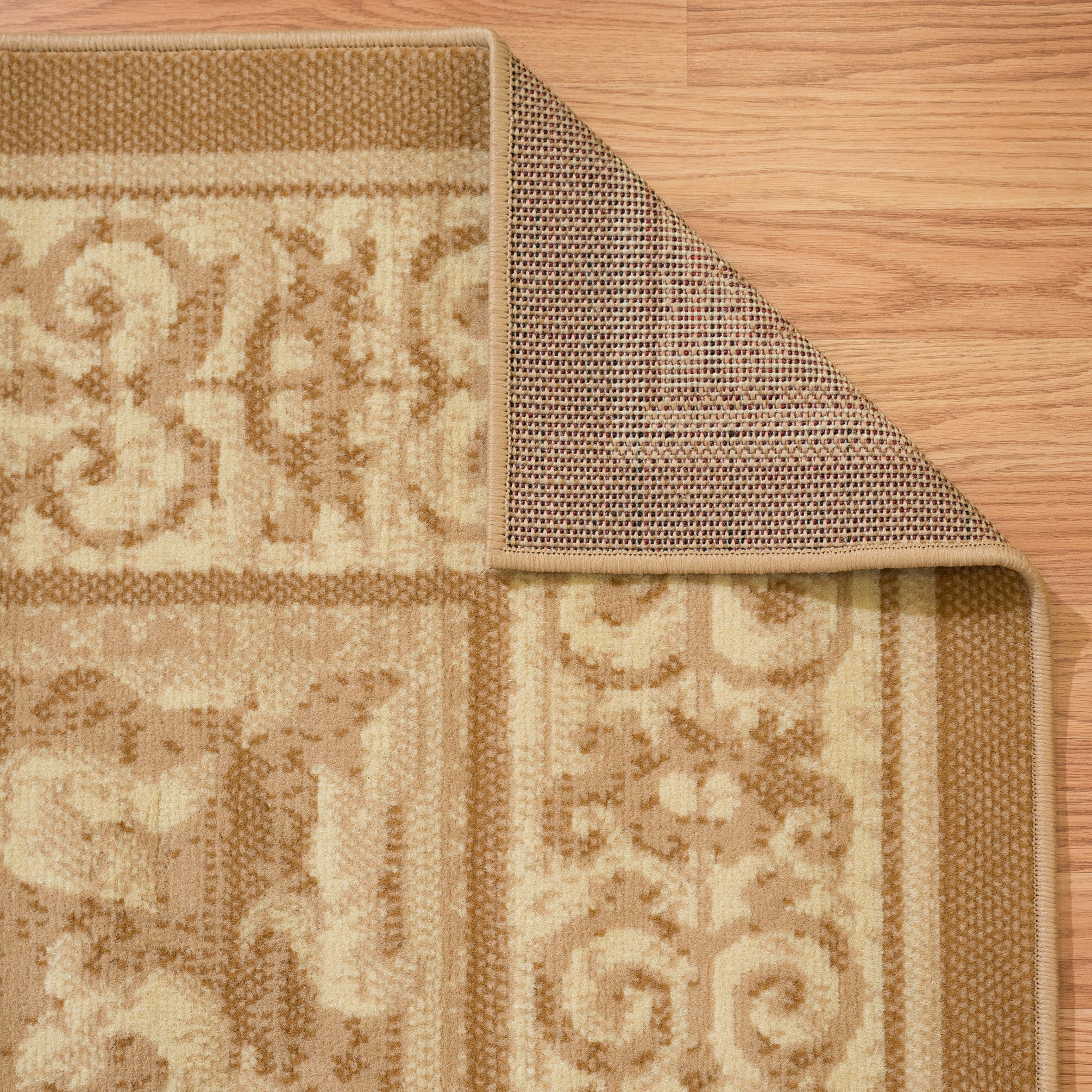 United Weavers Plaza Genevieve Runner Rug, Bordered Pattern, Beige, 2'3 X 7'2"