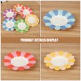 thumbnail image 4 of 150 Pcs Assiettes de Fête en Forme de Fleur Assiettes à Gâteau Jetables pour la Maison Assiettes en Papier Décoratives, 4 of 5