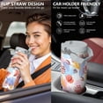 thumbnail image 5 of Modern 30oz Handheld Travel Tumbler with Handle – Double Wall Stainless Steel Insulated Cup, Flip Straw Lid, Leak-Proof & BPA-Free for Hot and Cold Drinks – Durable Coffee & Juice Mug White, 5 of 7