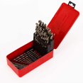 thumbnail image 3 of 38Pcs HSS Twist Drill Bit Set High Speed Steel Drilling Bit Kit Metric Tool 1mm-13mm with Case, 3 of 6