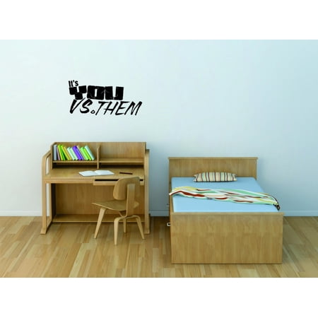 Do It Yourself Wall Decal Sticker Its You Vs Them Kids Boys Bed Room 20×40 Do It Yourself Wall Decal Sticker Its You Vs Them Kids Boys Bed Room 20×40