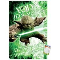 Star Wars: Saga - Yoda Premium Poster and Poster Mount Bundle