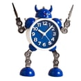 thumbnail image 3 of Que No Hace Tictac Reloj Despertador De Noche Relojes De Despertador Adornos De Mano - Azul Baoblaze Despertador analógico para niños, 3 of 7