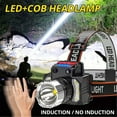 thumbnail image 2 of COB Headlamp with Side Light, Rechargeable LED Headlight, 500 Lumen 230° Wide Beam for Camping Running and Outdoor Activities, 2 of 8