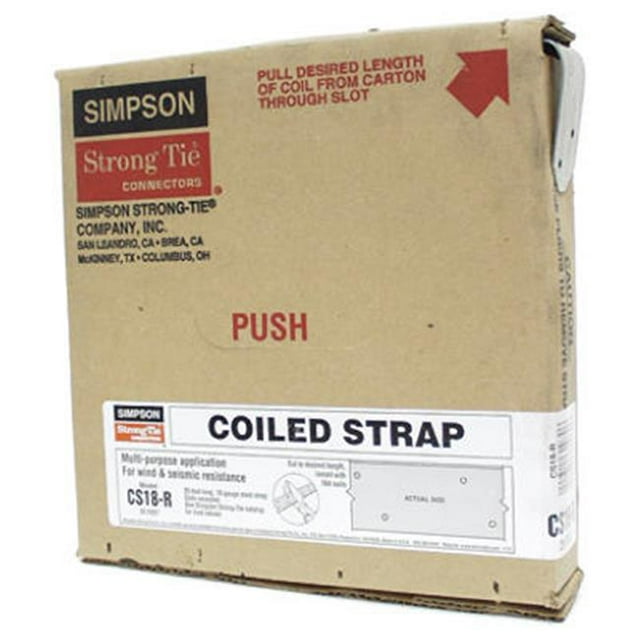 Simpson Strong Tie CS18-R-WEST Enroulée Continue Utilitaire Sangle- 18 Jauge