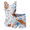 Aqua & Gold Set, variant on Girls Gymnastics Leotard with Shorts, Marble Print, Stretch Athletic Outfit for Gymnastics Practice & Training