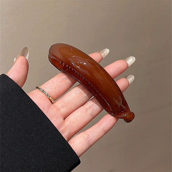 Women's Retro Buckle Hair Clip and Headband Set for High Ponytail Solid Color