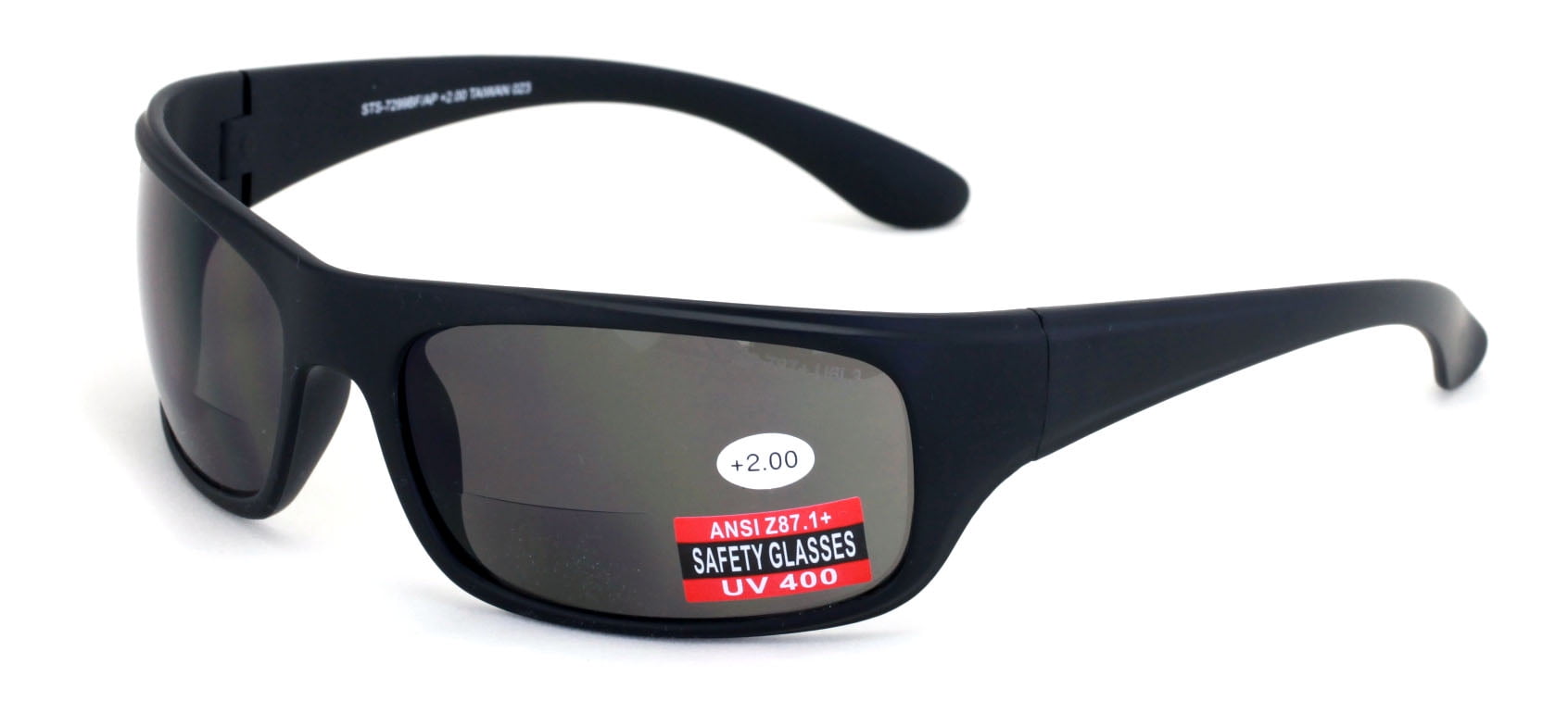 Large RxBifocal Sport Sunglasses High Performance Protective Safety Glasses Sun Reader Ansi