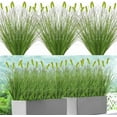 thumbnail image 7 of Zukuco 8 Bundles Artificial Plants Grass Plastic Greenery Shrub Bushes Plastic Wheat Grass for Indoor Outdoor Home Garden Decoration, 7 of 7