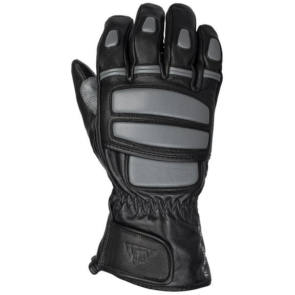 Tourmaster Midweight Womens Leather Motorcycle Gloves Charcoal MD