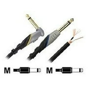 Monster Cable Performer 500 Instrument Cable P500-I-12A - Audio cable - mono jack male to mono jack male - 21 ft - shielded - angled connector
