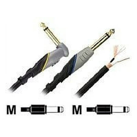 Monster Cable Performer 500 Instrument Cable P500-I-12A - Audio cable - mono jack male to mono jack male - 21 ft - shielded - angled connector