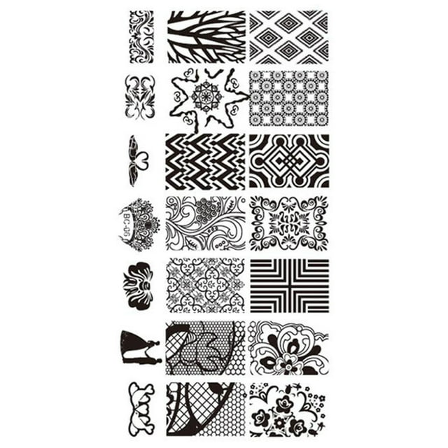 Lace Stamper Nails Art Stamp Stamping Nail Template Stamping Nail Flowers Image Printer Plate
