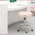 thumbnail image 4 of Sillas de bar taburete ilios innova celosía redondo ajustable con ruedas Beige, 4 of 9