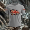 thumbnail image 3 of CONZONE Mens Tshirts Short Sleeve British T Shirts for Men Casual Crew Neck Patriotic Uk Flag Graphic Lightweight Tees Soft Cozy Athletic Tops, 3 of 3
