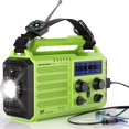 thumbnail image 1 of Radio de emergencia Mesqool CR1009 5000 mAh con manivela solar, 1 of 7