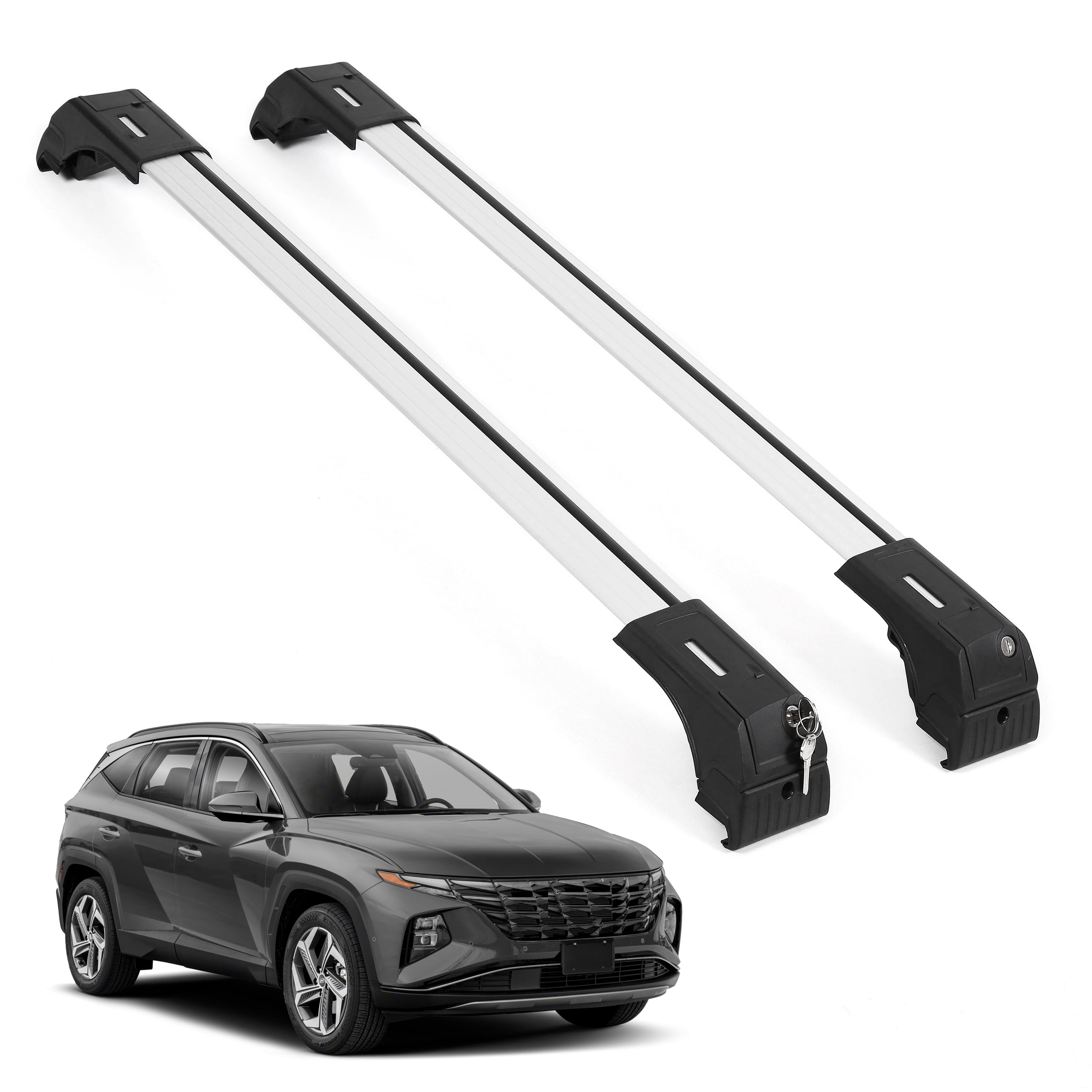 ERKUL Roof Rack Cross Bars for Hyundai Tucson 2022 Aluminum Rooftop
