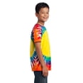 thumbnail image 2 of Port & Company Youth Essential Window Tie-Dye Tee. Rainbow. S., 2 of 3