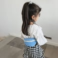 thumbnail image 2 of Kids Canvas Fanny Waist Bag Girls Chest Bum Pack Crossbody Pouch (Blue), 2 of 6