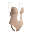 thumbnail image 1 of Women's Backless Body Shaper Bra - Plunging Deep V-Neck Shapewear for Weddings, 1 of 5