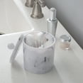 thumbnail image 5 of Simplify Q-Tip and Cotton Holder, Plastic, Marble Design, 5 of 6