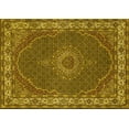 thumbnail image 1 of Ahgly Company Indoor Rectangle Medallion Yellow Traditional Area Rugs, 6' x 9', 1 of 4